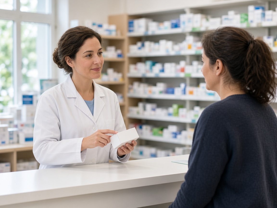 pharmacien au comptoir
